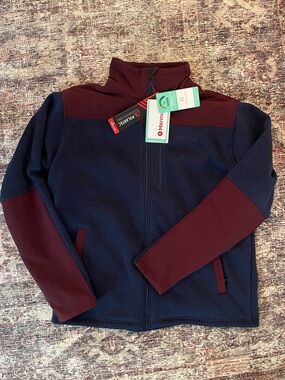 Marmot Men’s Navy and Burgundy Full-Zip Jacket NEW with tags